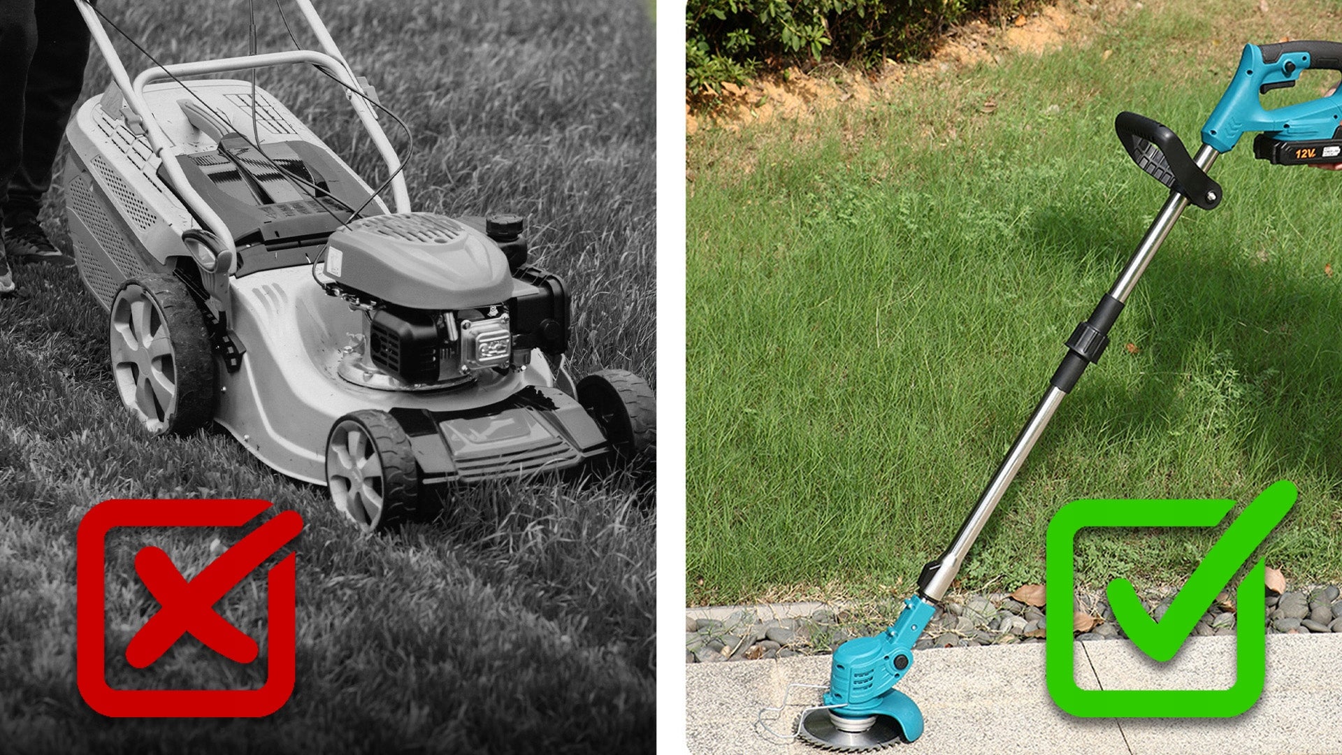 CORDLESS GARDEN TRIMMER BRUSH CUTTER 2x RECHARGEABLE Power supply rechargeable battery