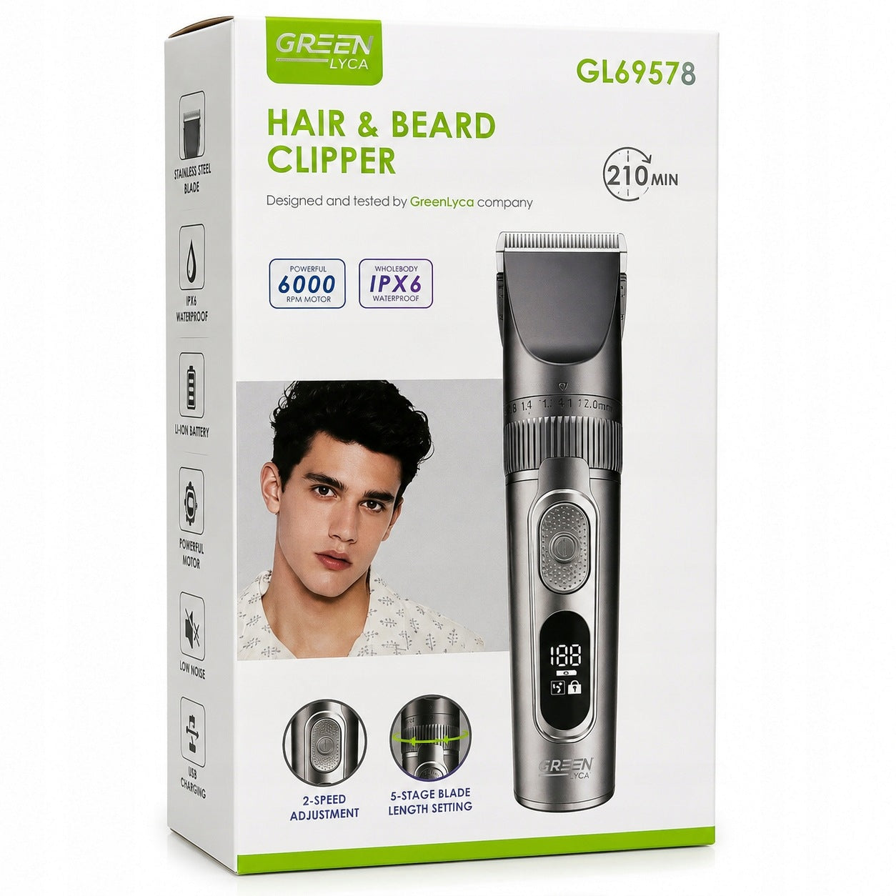 CORDLESS HAIR CLIPPER Manufacturer code maszynka do strzyżenia włosów