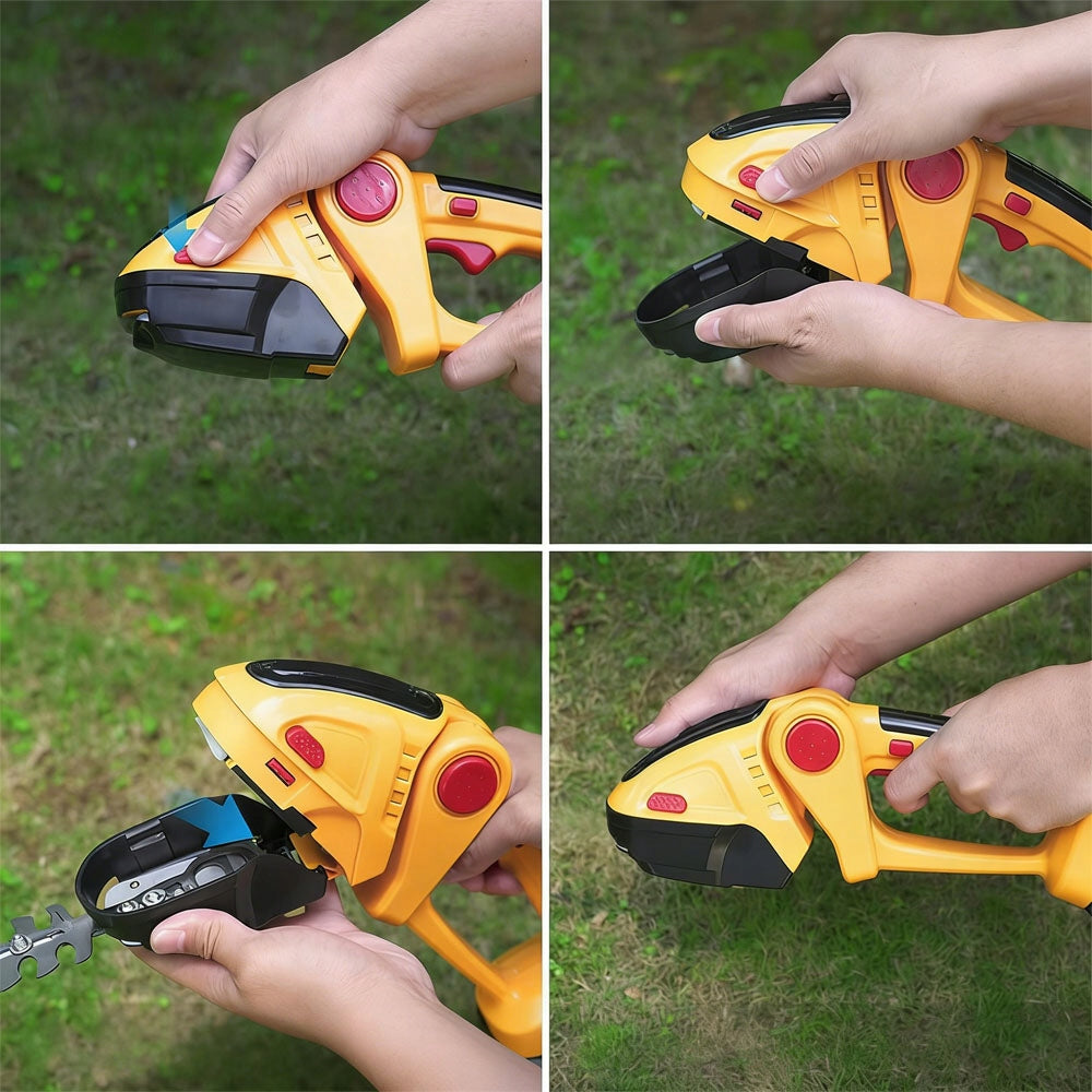 CORDLESS HAND MOWER ADJUSTABLE ANGLE 500W ERGONOMIC 750G Power supply rechargeable battery