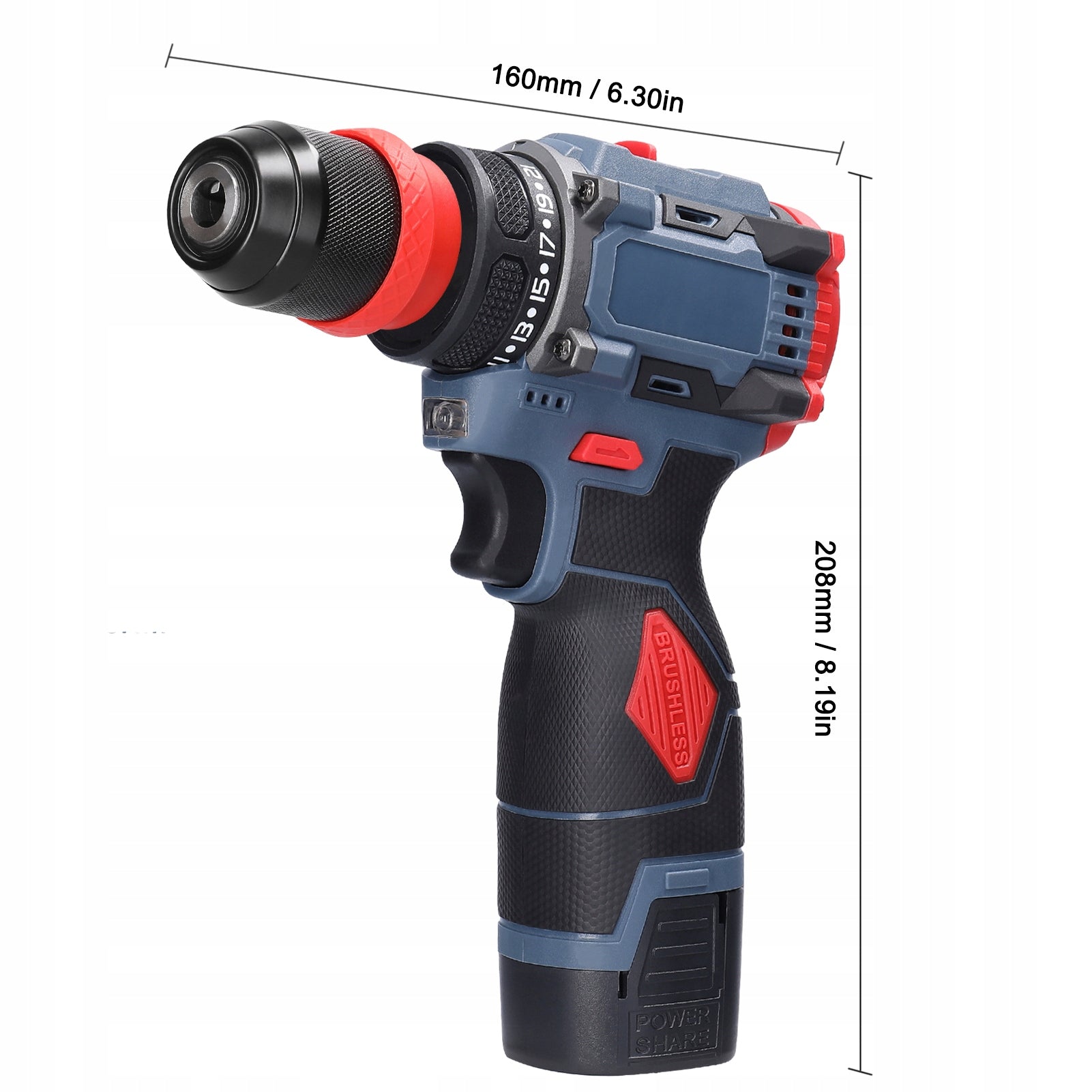 CORDLESS IMPACT DRIVER 16.8V 2×AKU Brand no brand