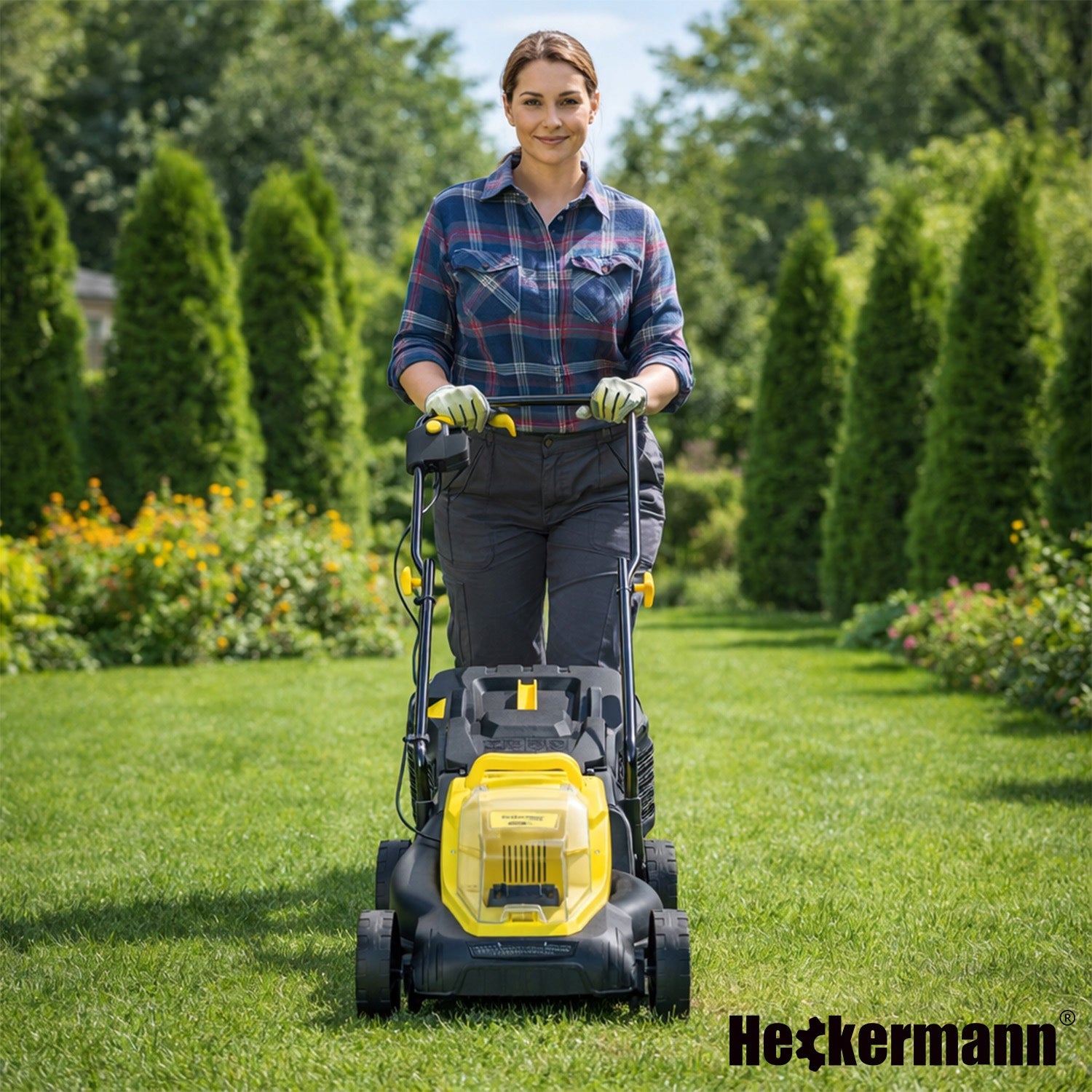 CORDLESS MOWER 32CM ELECTRIC GARDEN GRASS MOWER 20V BASKET 35L Tool weight 8 kg