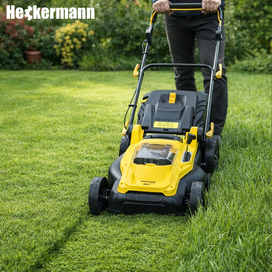 CORDLESS MOWER 41CM ELECTRIC GARDEN GRASS MOWER 40V BASKET 45L Manufacturer code Heckermann Select 41cm AVKT40