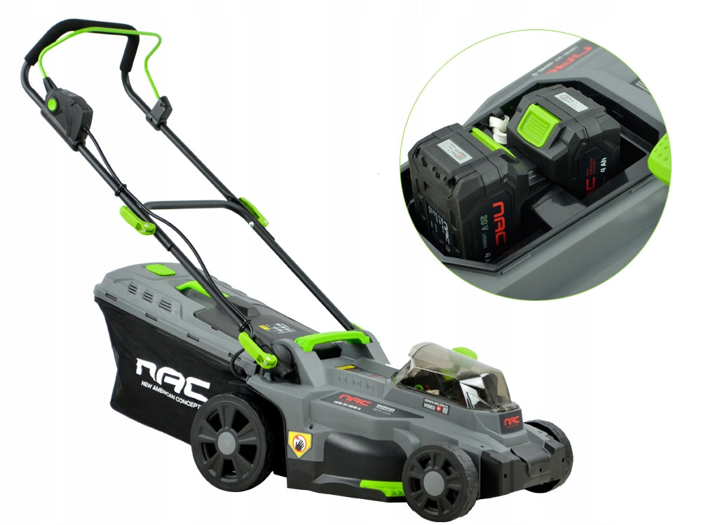 CORDLESS MOWER NAC 40 V 2 BATTERIES 4 Ah AUTO / ECO MODE 37 CM Manufacturer code 40085A