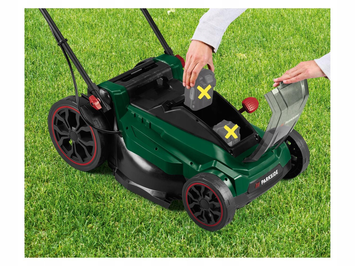 CORDLESS MOWER PARKSIDE 40V BRUSHLESS MOTOR Basket capacity 50 l