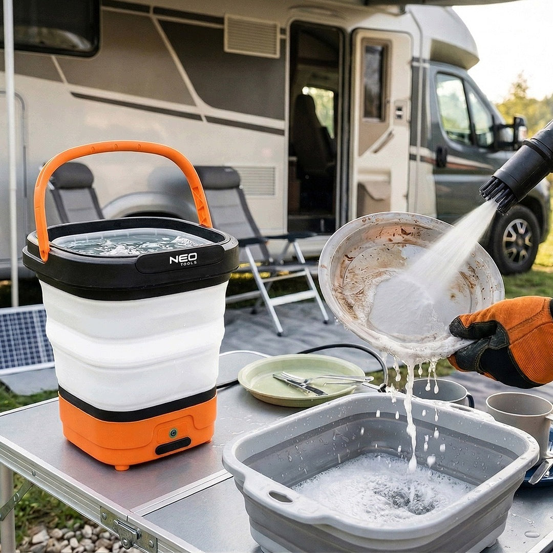 CORDLESS PRESSURE WASHER 5 BAR 12 L FOLDING BUCKET Manufacturer code 04-605