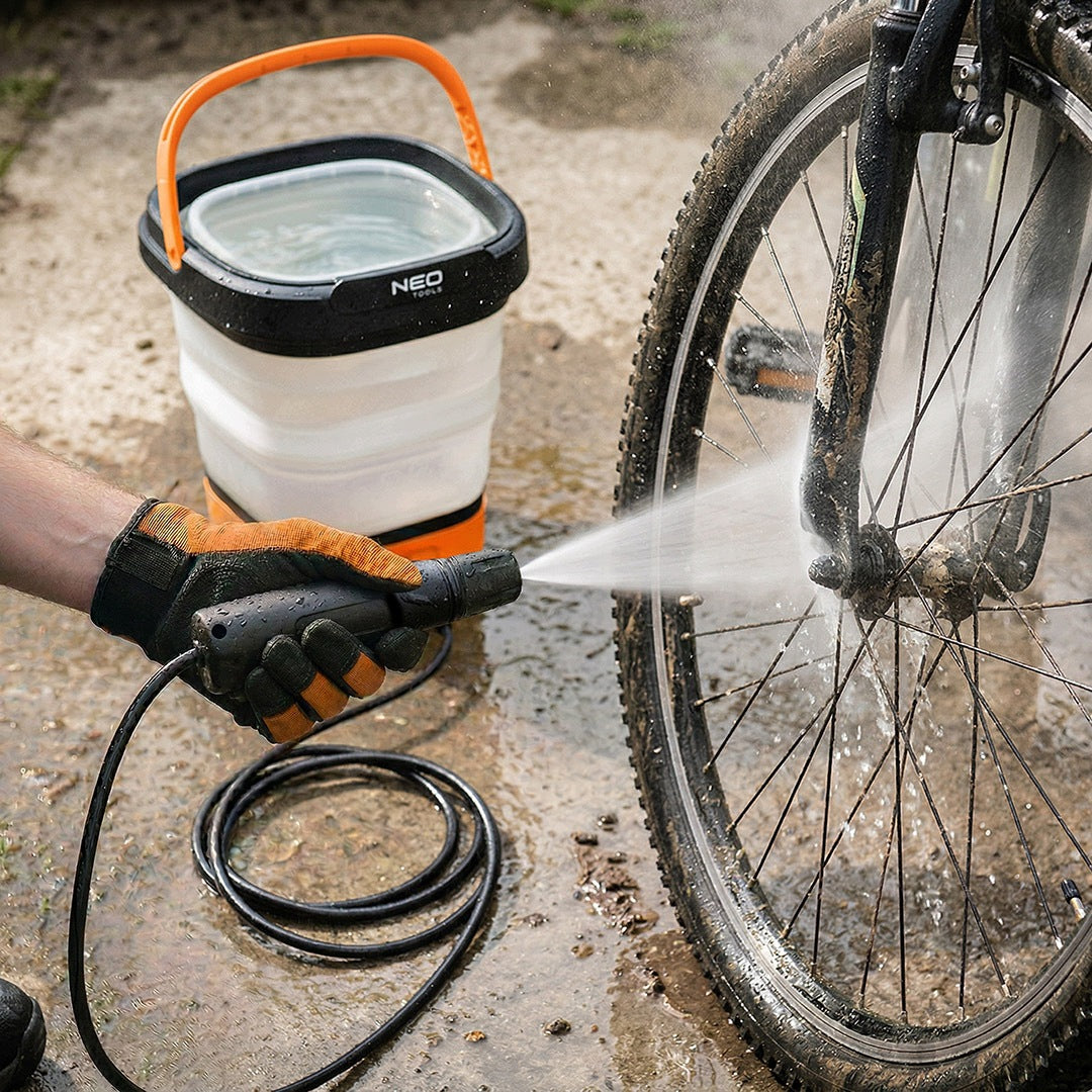 CORDLESS PRESSURE WASHER 5 BAR 12 L FOLDING BUCKET Packaging status original