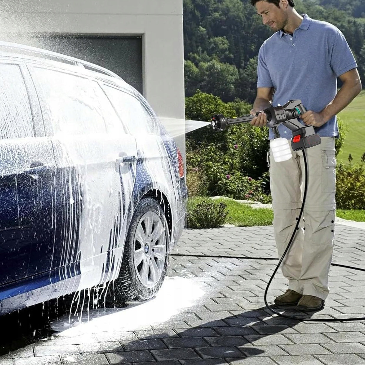 CORDLESS PRESSURE WASHER 500W 3.5L/MIN WIRELESS FOR CAR Manufacturer code MYJKA CIŚNIENIOWA AKUMULATOROWA 60 BAR