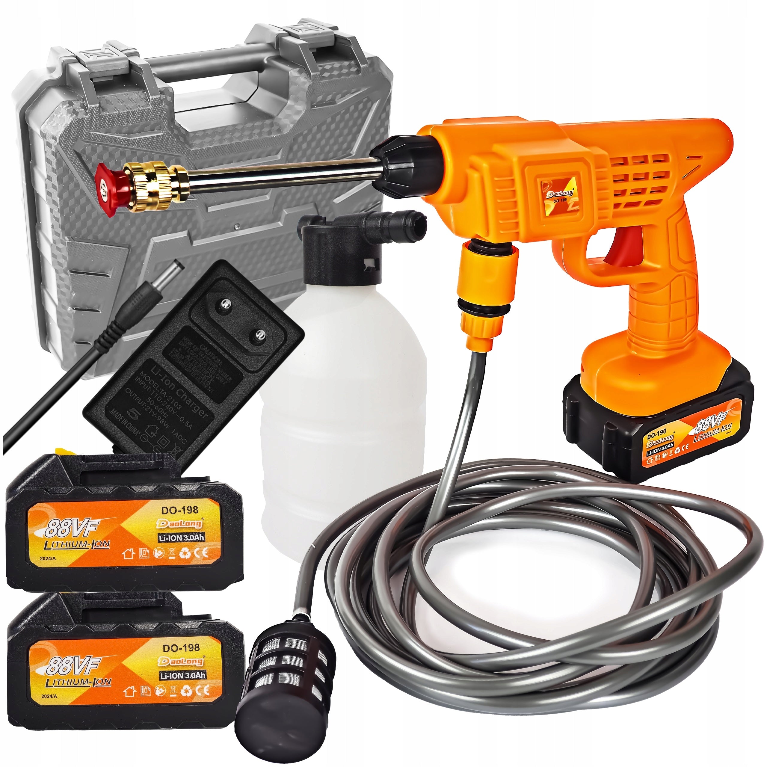 CORDLESS PRESSURE WASHER 800W GARDEN WINDOW CLEANER CUBE SET