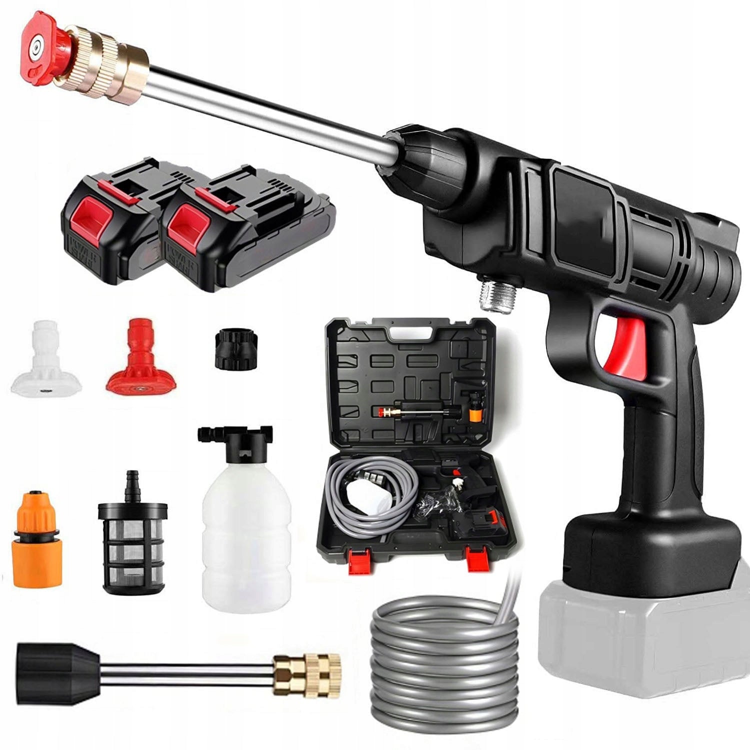 CORDLESS PRESSURE WASHER CORDLESS STRONG + NOZZLE+ AKU