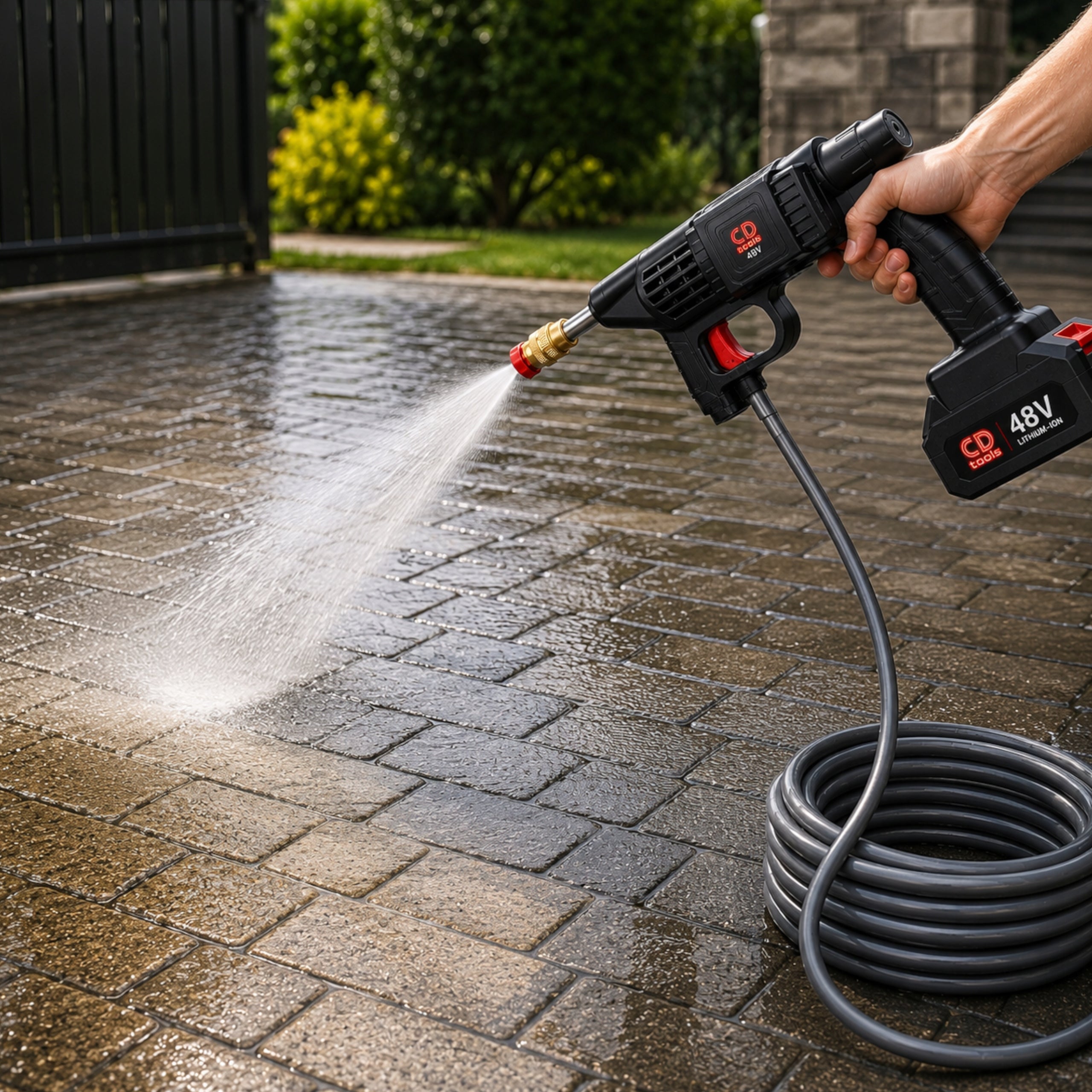 CORDLESS PRESSURE WASHER FOR GARDEN WINDOW CUBES Packaging status original