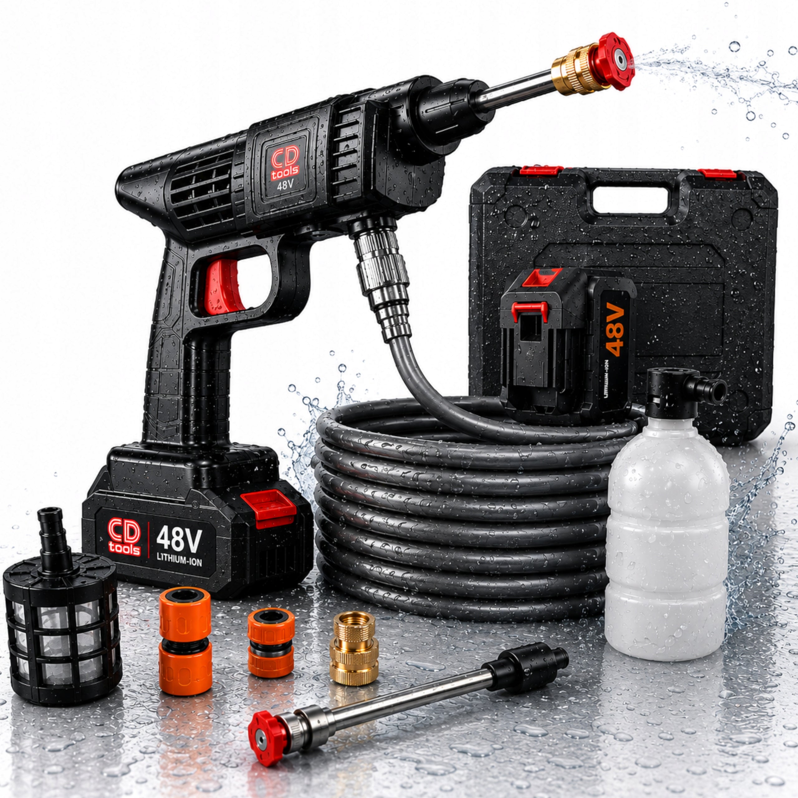 CORDLESS PRESSURE WASHER FOR GARDEN WINDOW CUBES