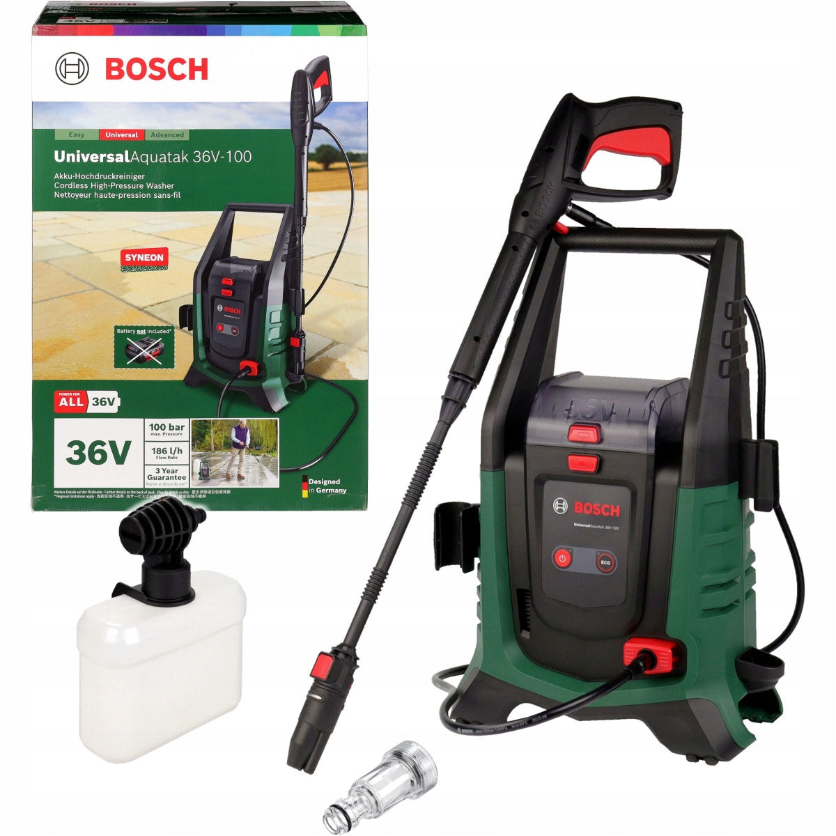 CORDLESS PRESSURE WASHER UniversalAquatak 36V-100 BOSCH BODY