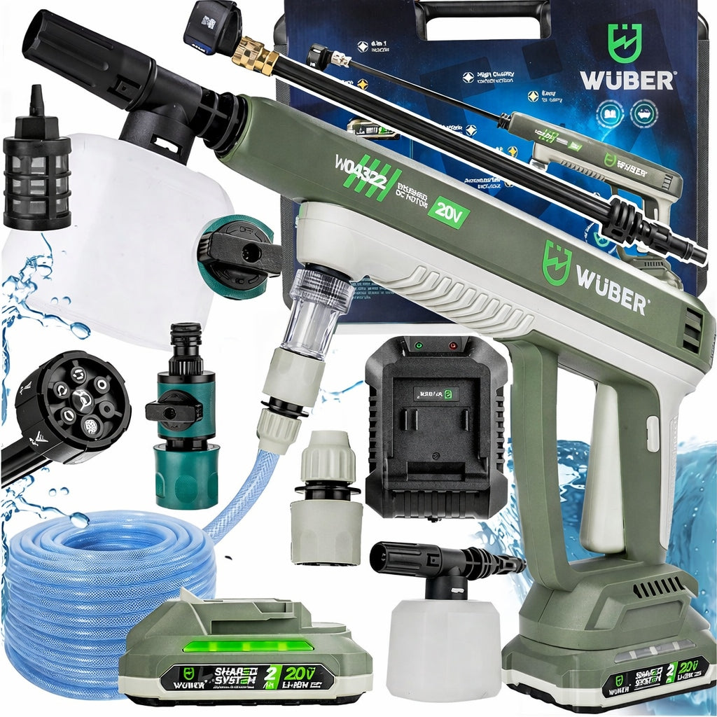 CORDLESS PRESSURE WASHER WIRELESS GARDEN 20V 1x RECHARGEABLE