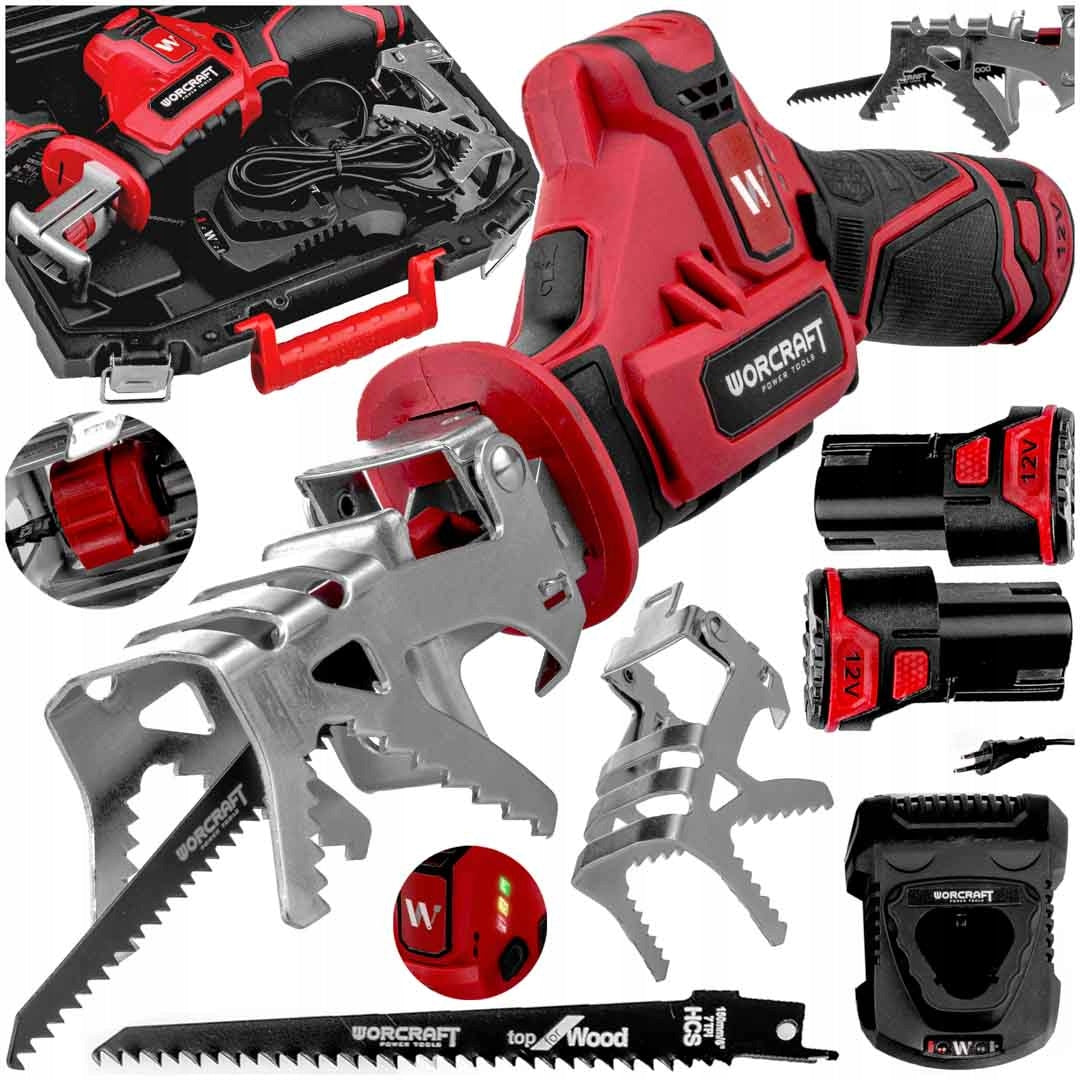 CORDLESS Reciprocating Saw in Suitcase WORCRAFT FOX TAIL BRANCH SAW