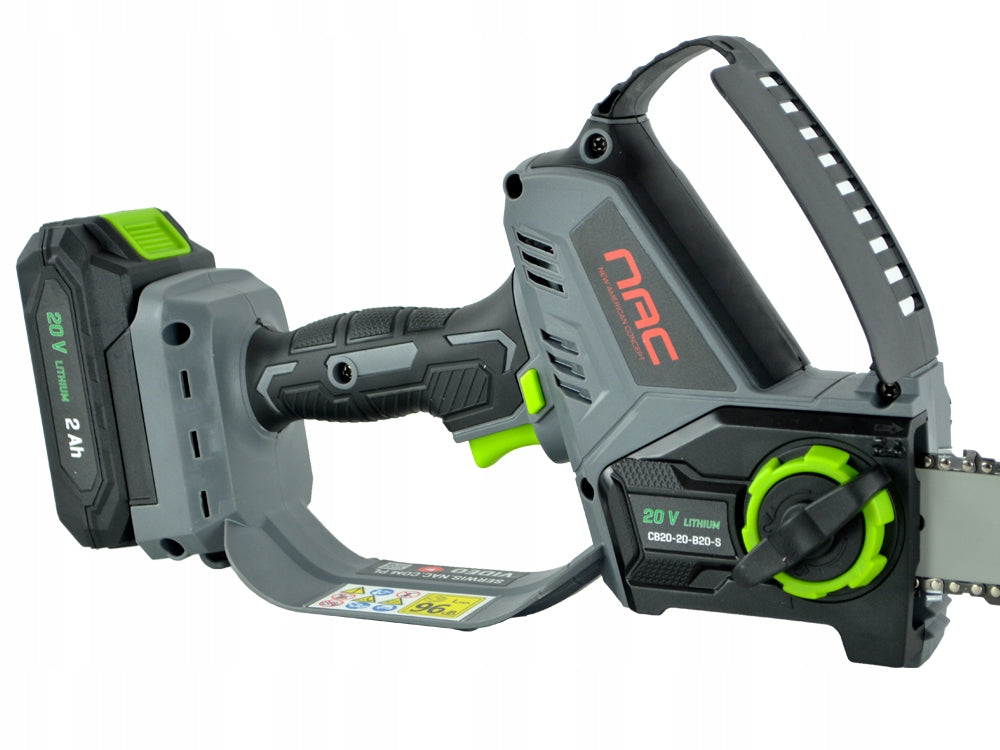 CORDLESS SAW FOR BRANCH NAC 20 V 2 Ah LUBRICATING PUMP 20 CM Batteries included yes