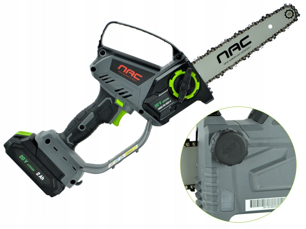 CORDLESS SAW FOR BRANCH NAC 20 V 2 Ah LUBRICATING PUMP 20 CM Brand NAC