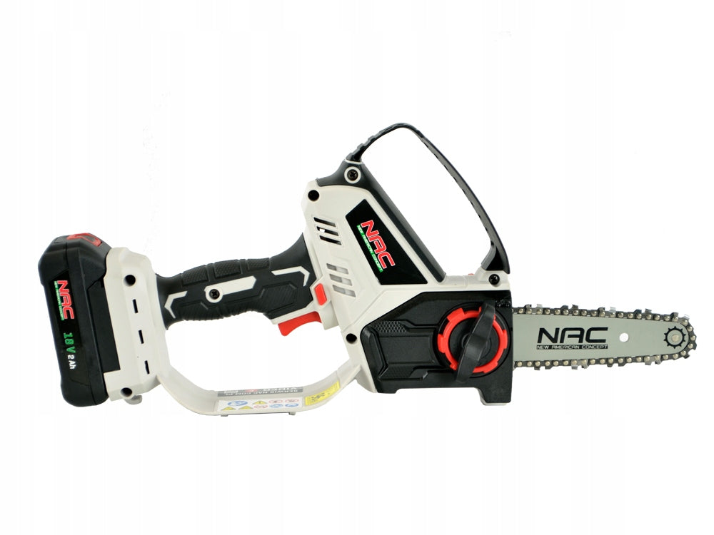 CORDLESS SAW FOR NAC 18 V 2 Ah BRANCH WITH LUBRICATING PUMP 15 CM Series Automatyczne smarowanie