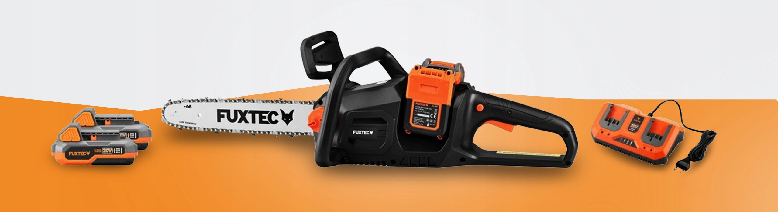 CORDLESS SAW FUXTEC 2X20V 14 INCH SET AKU WOOD SAW STRONG Series Akku-Kettensäge