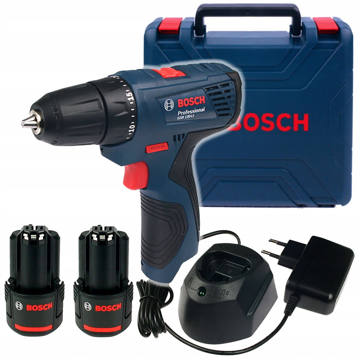 CORDLESS SCREWDRIVER 12V GSR 120-LI BOSCH 2x2,0Ah SUITCASE