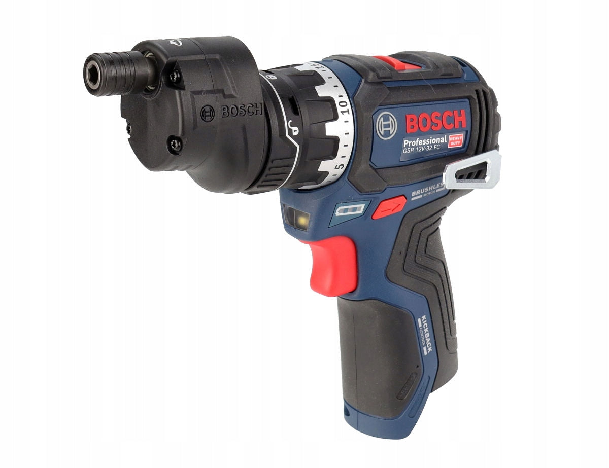 CORDLESS SCREWDRIVER GSR 12V-32 FC BOSCH BODY L-BOXX + 5 HANDLES Soft torque 21 Nm