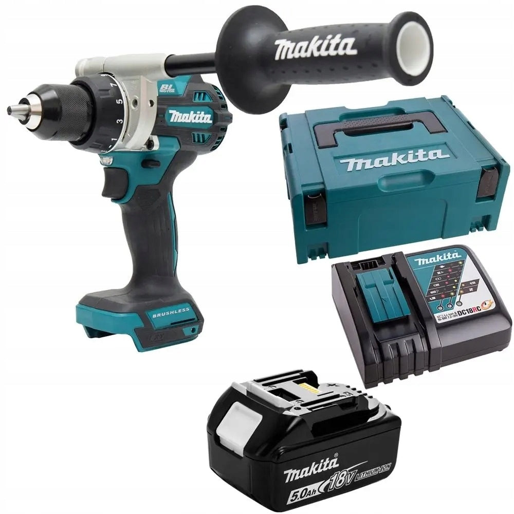 CORDLESS SCREWDRIVER MAKITA 18V DDF486RT1J 1X 5AH CHARGER CASE