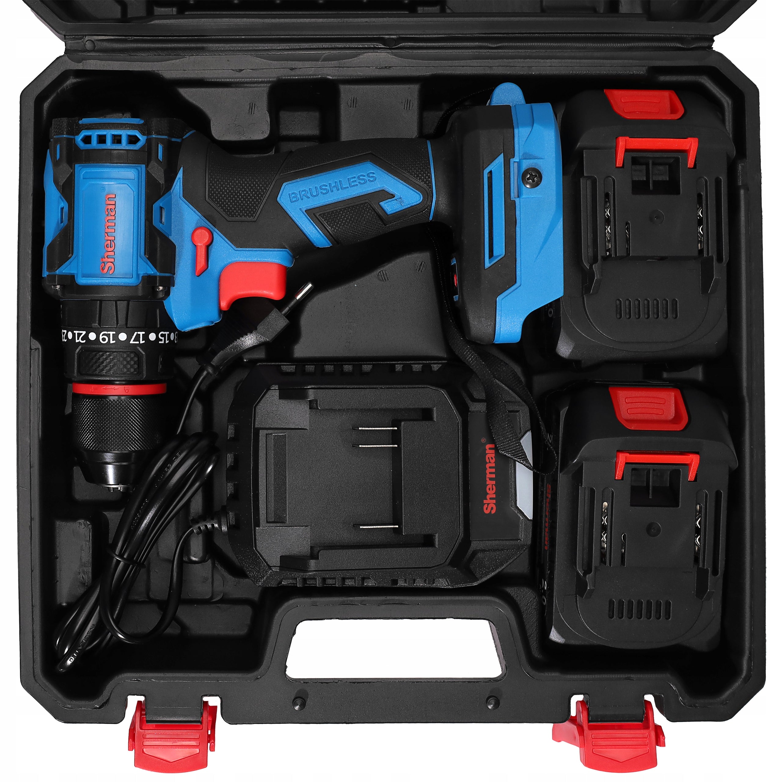 CORDLESS SCREWDRIVER WITH IMPACT ET-102 Sherman SUITCASE + 2x AKU Power supply rechargeable battery
