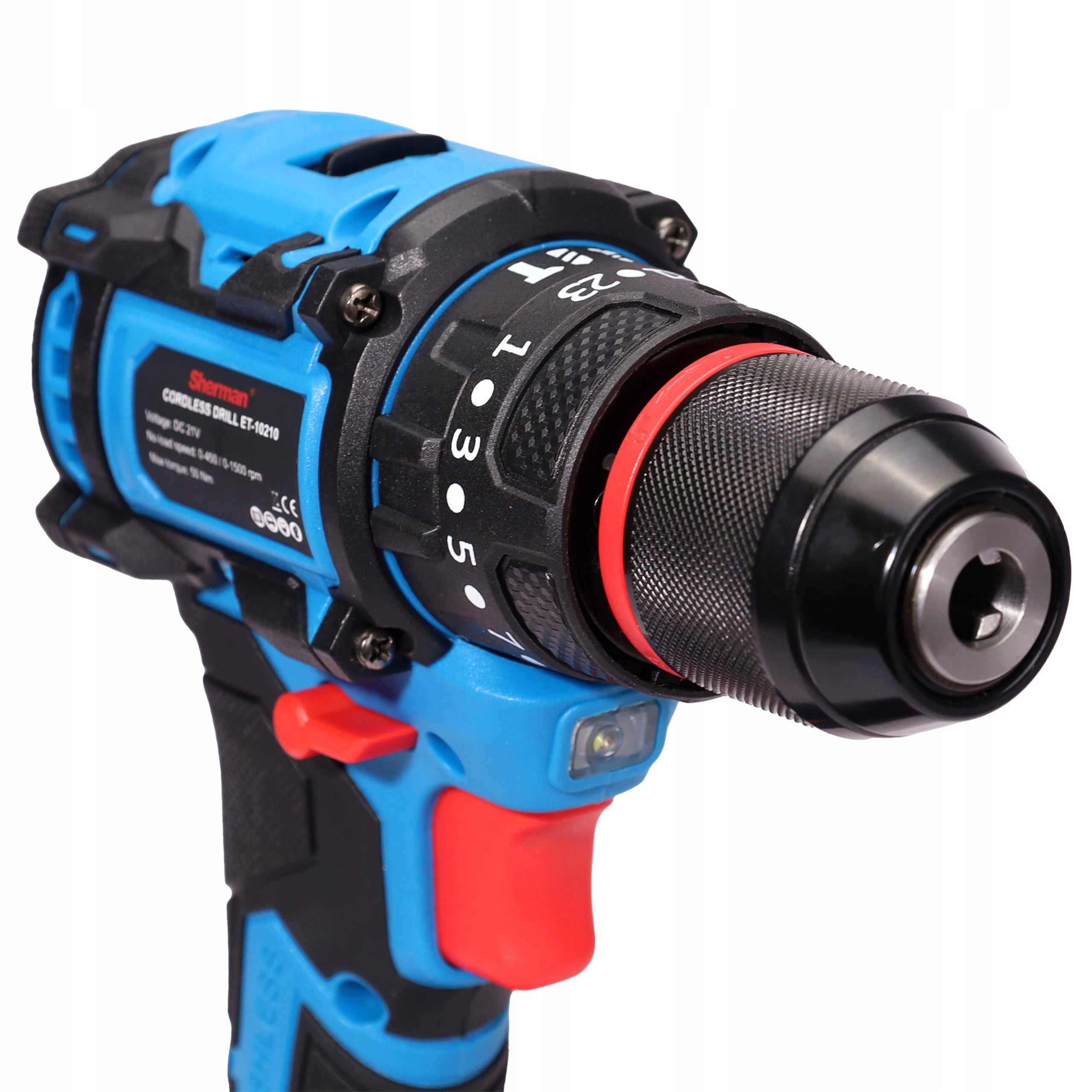 CORDLESS SCREWDRIVER WITH IMPACT Sherman MAXX SET SUITCASE + TOOLS Power supply rechargeable battery