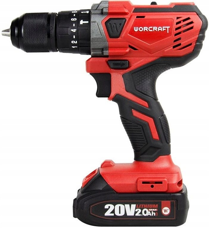 CORDLESS SCREWDRIVER Worcraft CHD-S20LIWB 40Nm 2 Gears Set of 2xAKU Voltage (V) 20 V