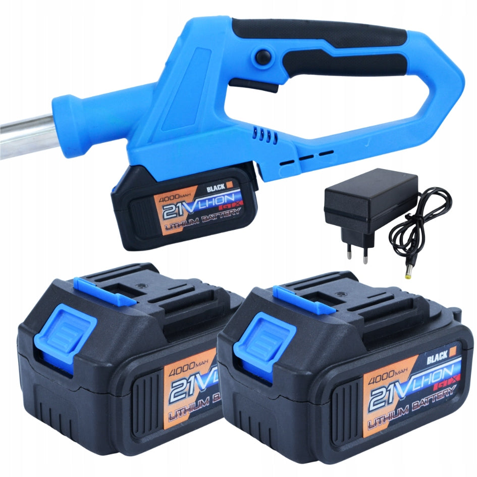 CORDLESS TRIMMER 21V 2X BATTERY 4AH DISC KNIFE HEAD SET Product weight with unit packaging 5.06 kg