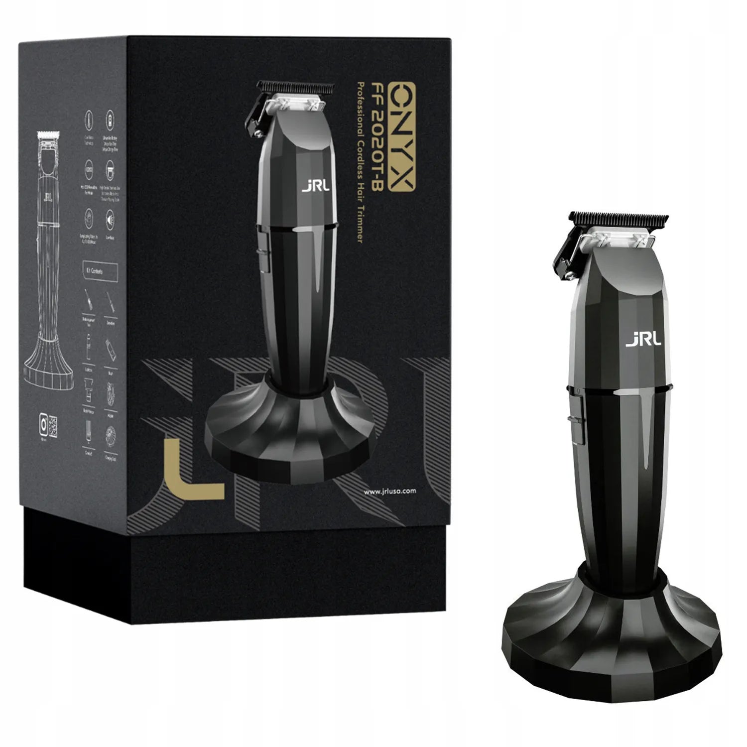 CORDLESS TRIMMER FOR CUTTING BEARD HAIR JRL ONYX FF2020T-B BLACK Packaging status original