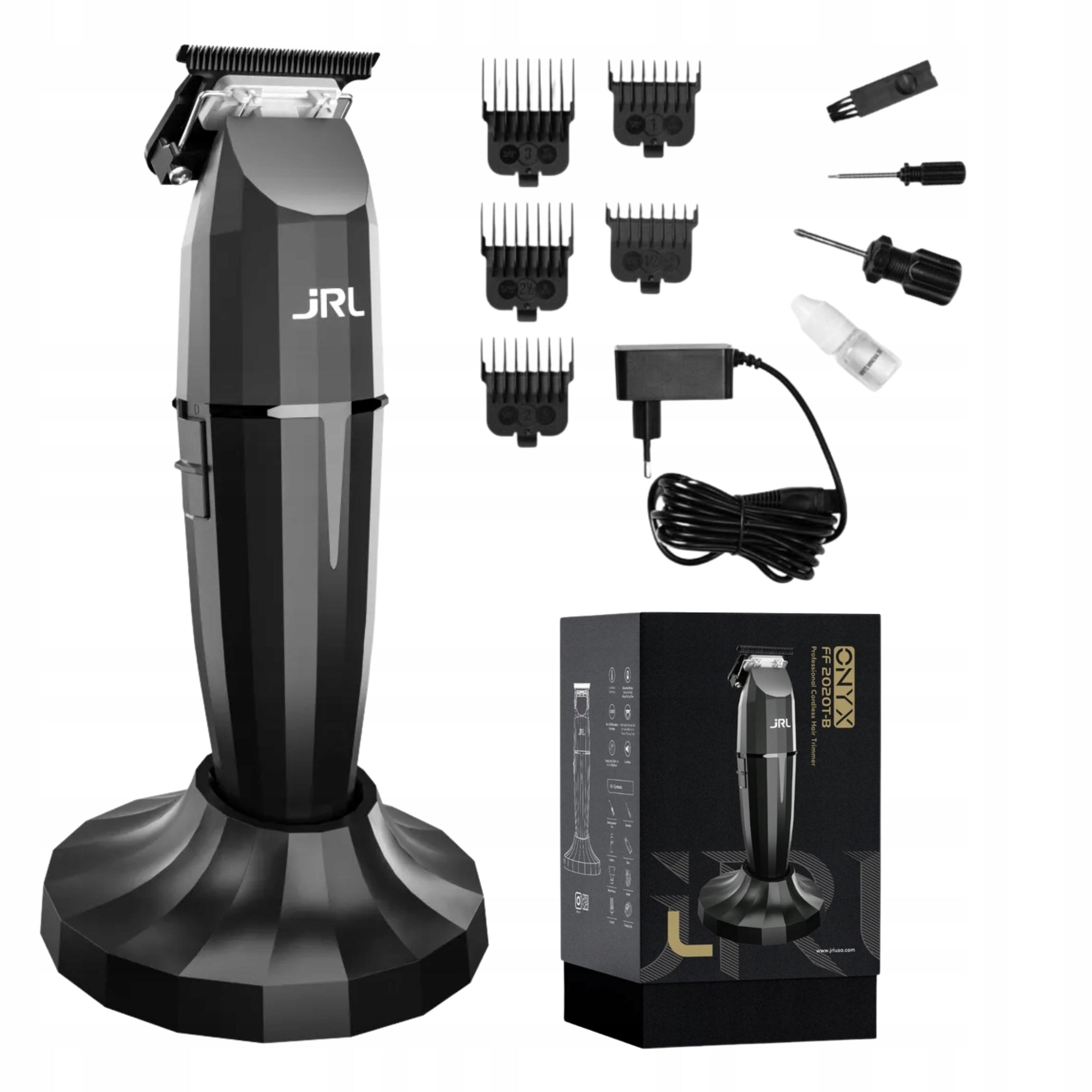 CORDLESS TRIMMER FOR CUTTING BEARD HAIR JRL ONYX FF2020T-B BLACK