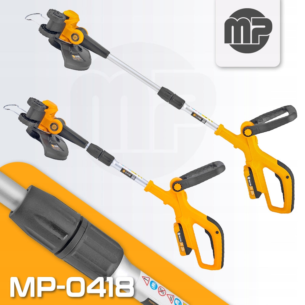 CORDLESS TRIMMER GARDEN SCYTHE GRASS CUTTER HEAD MP0418 Power supply rechargeable battery