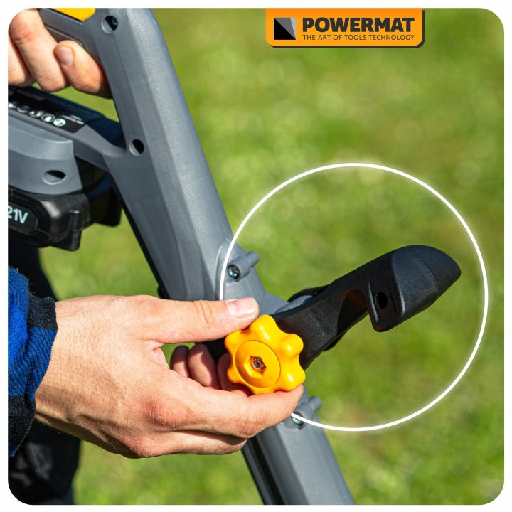 CORDLESS TRIMMER SCYTHE BRUSH CUTTER 2X 21V 2AH LI-ION ADJUSTABLE PRO Power supply rechargeable battery