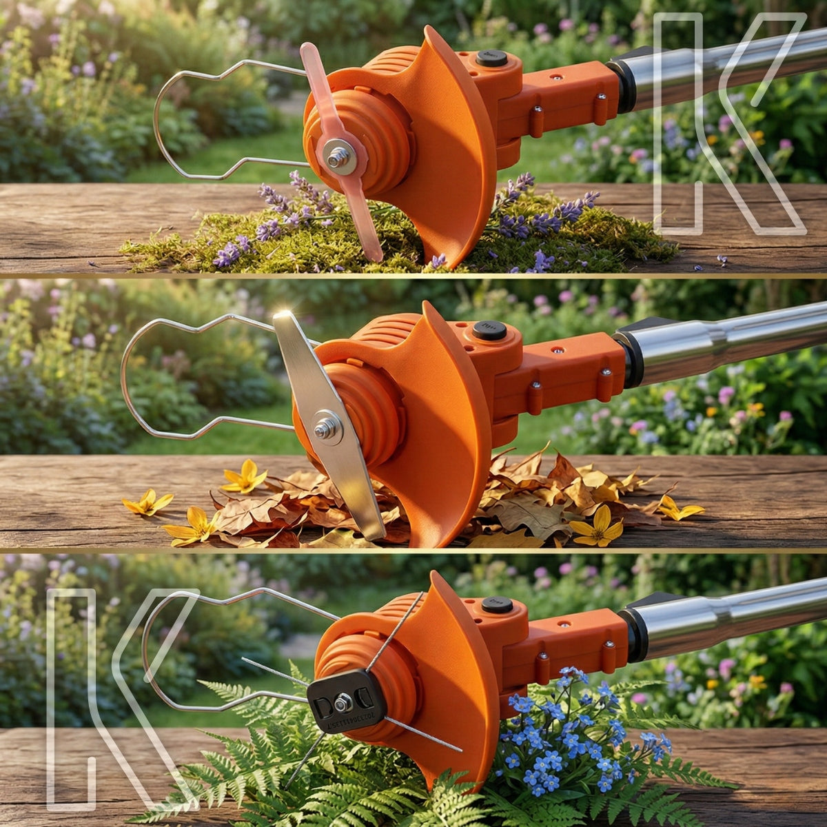 CORDLESS TRIMMER SCYTHE BRUSH CUTTER ON WHEELS 2X 21V 2AH MEGA SET Tool weight 1.1 kg