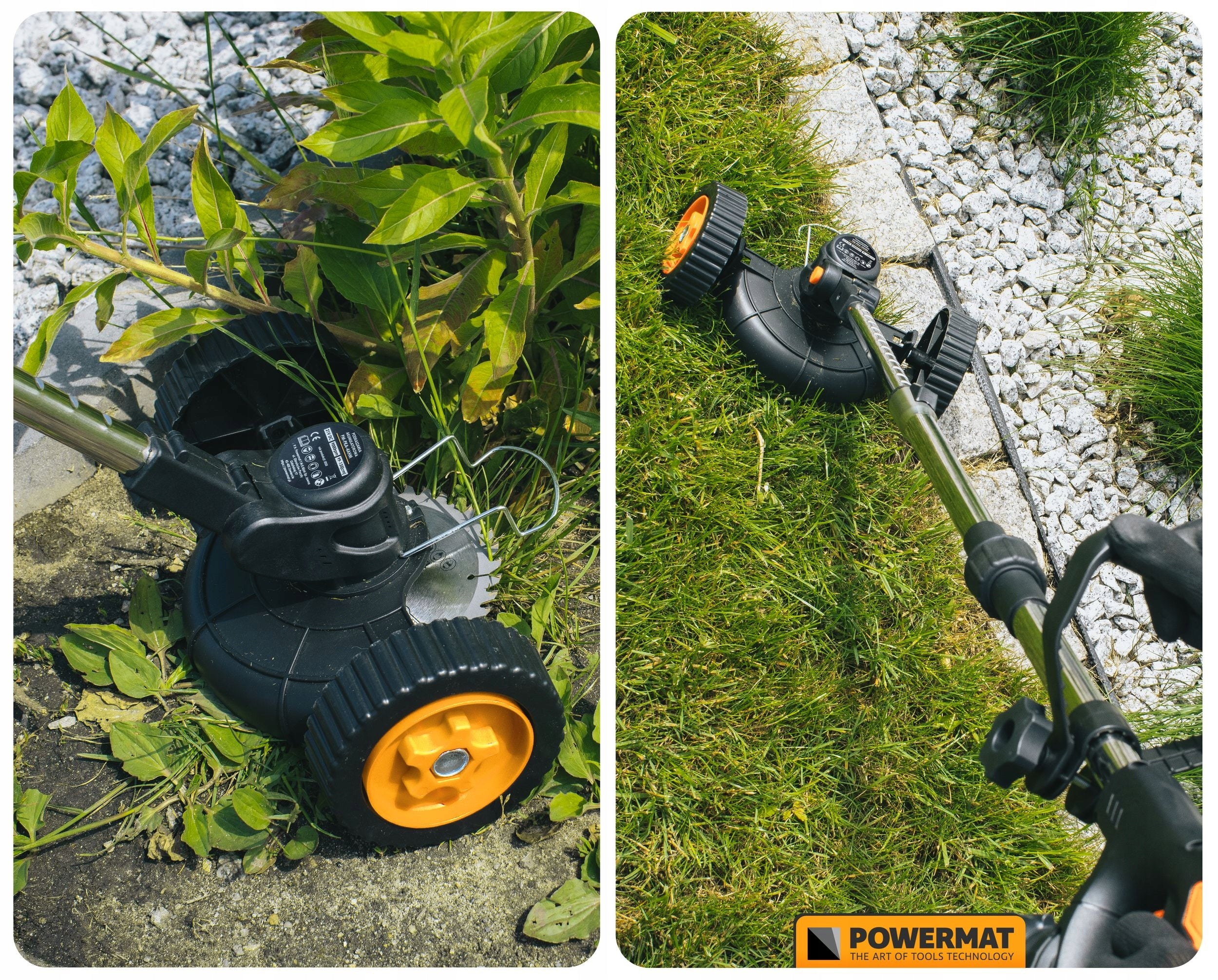 CORDLESS TRIMMER SCYTHE BRUSH CUTTER ON WHEELS 2X 21V 4AH MEGA SET Kind edge trimmer