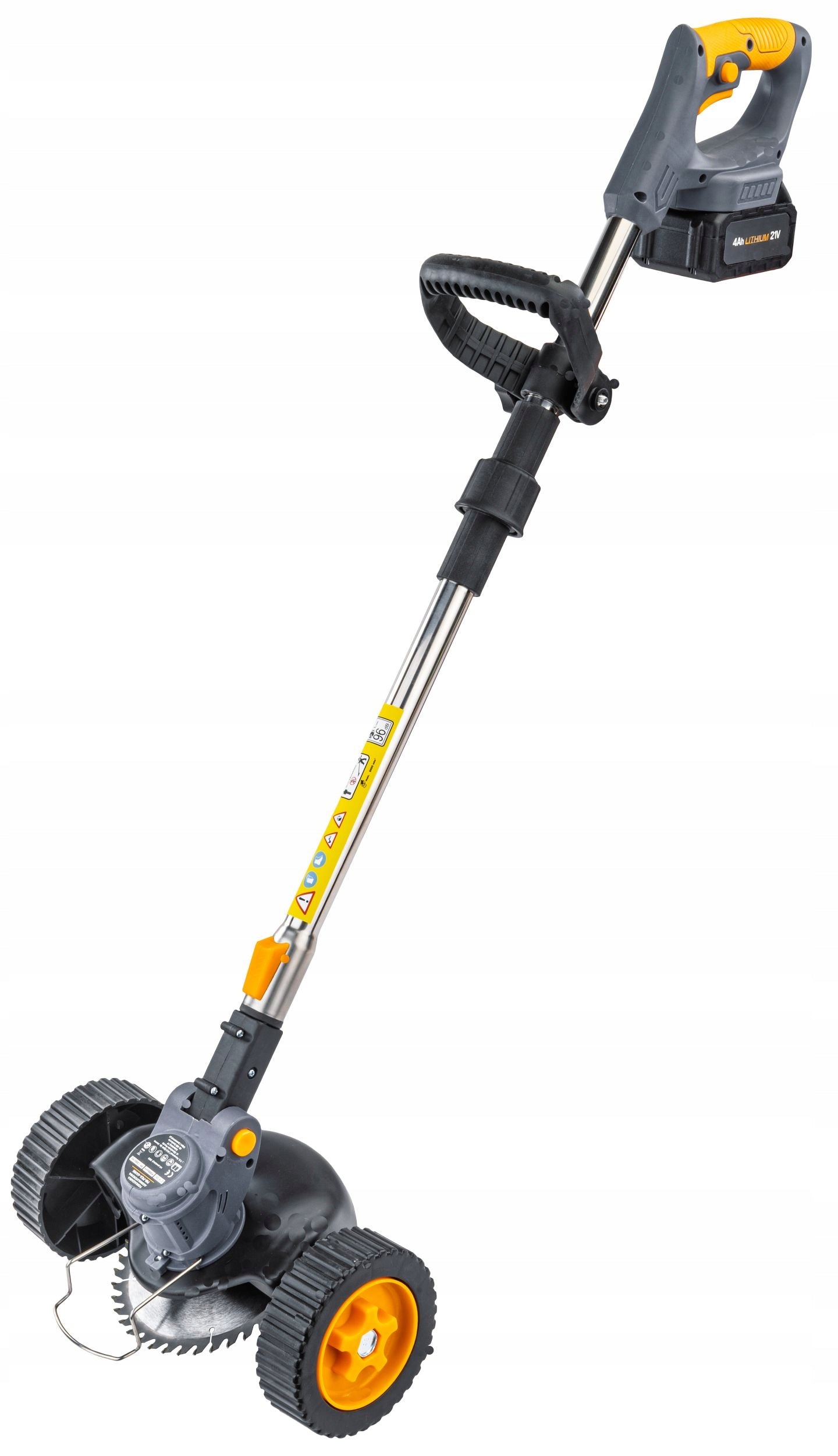 CORDLESS TRIMMER SCYTHE BRUSH CUTTER ON WHEELS 2X 21V 4AH MEGA SET Tool weight 2 kg