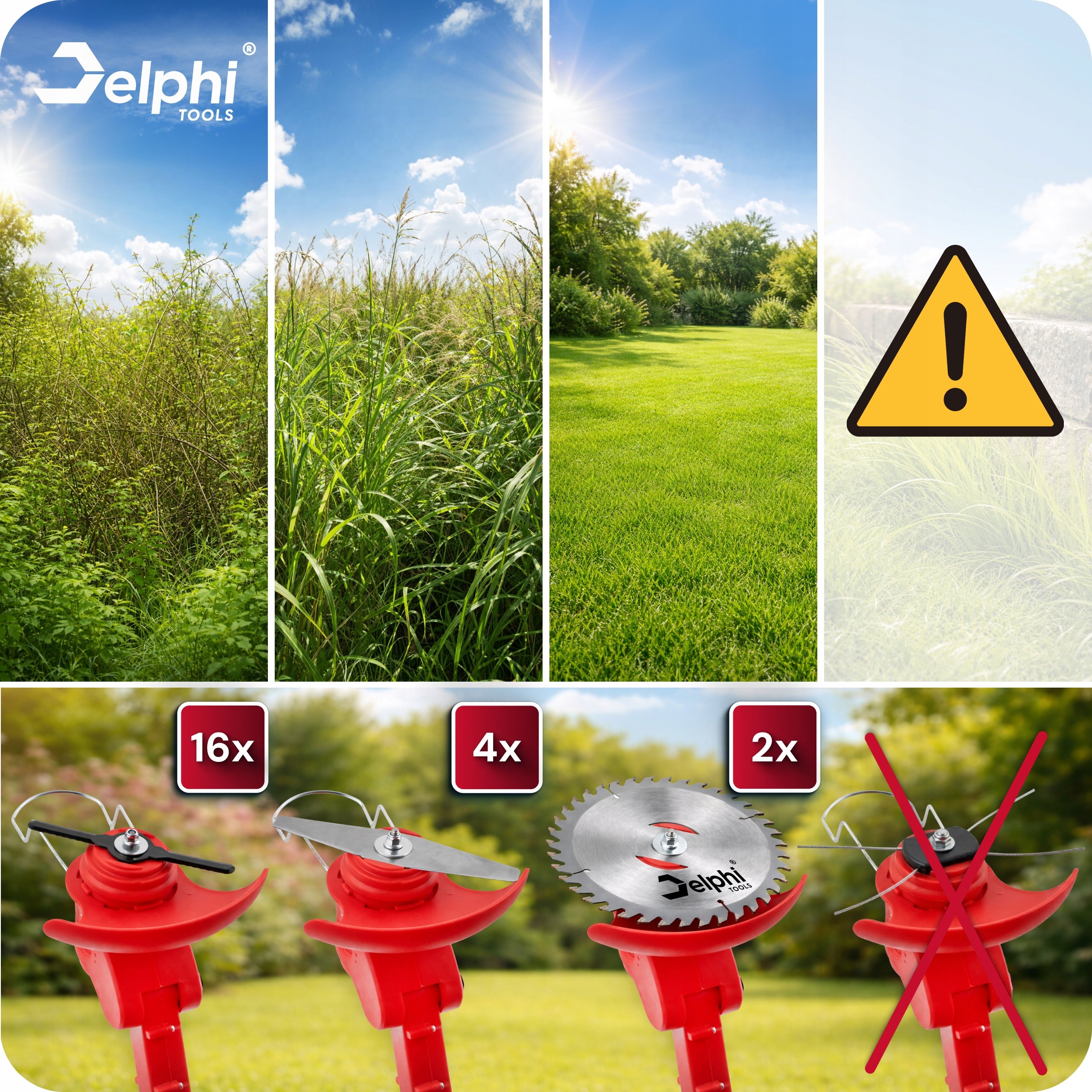 CORDLESS TRIMMER SCYTHE ELECTRIC BRUSH CUTTER 2 AKU GRASS TRIMMER Brand Delphi tools