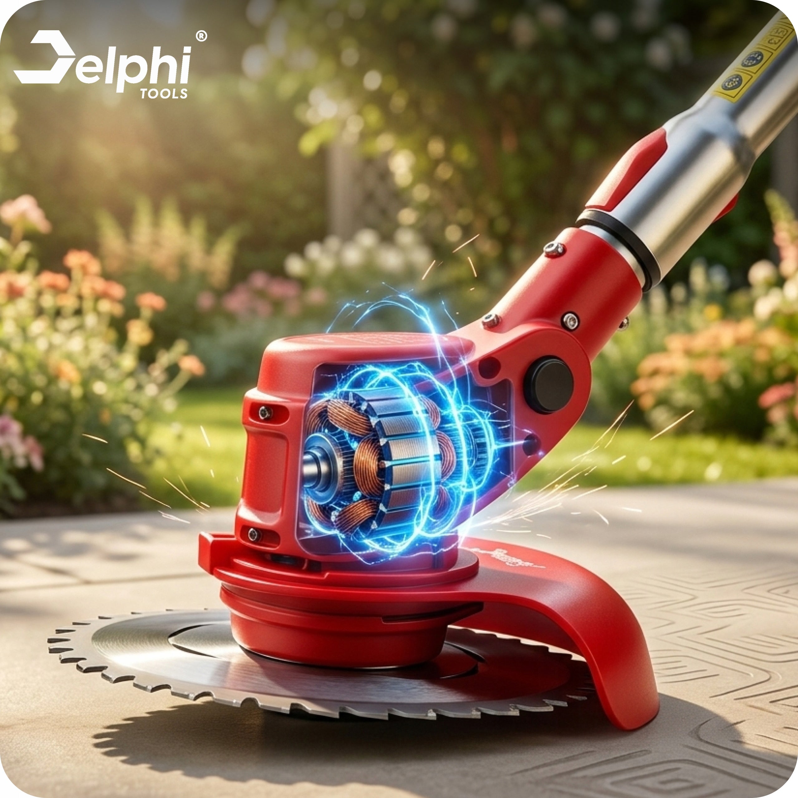 CORDLESS TRIMMER SCYTHE ELECTRIC BRUSH CUTTER 2 AKU GRASS TRIMMER Kind edge trimmer