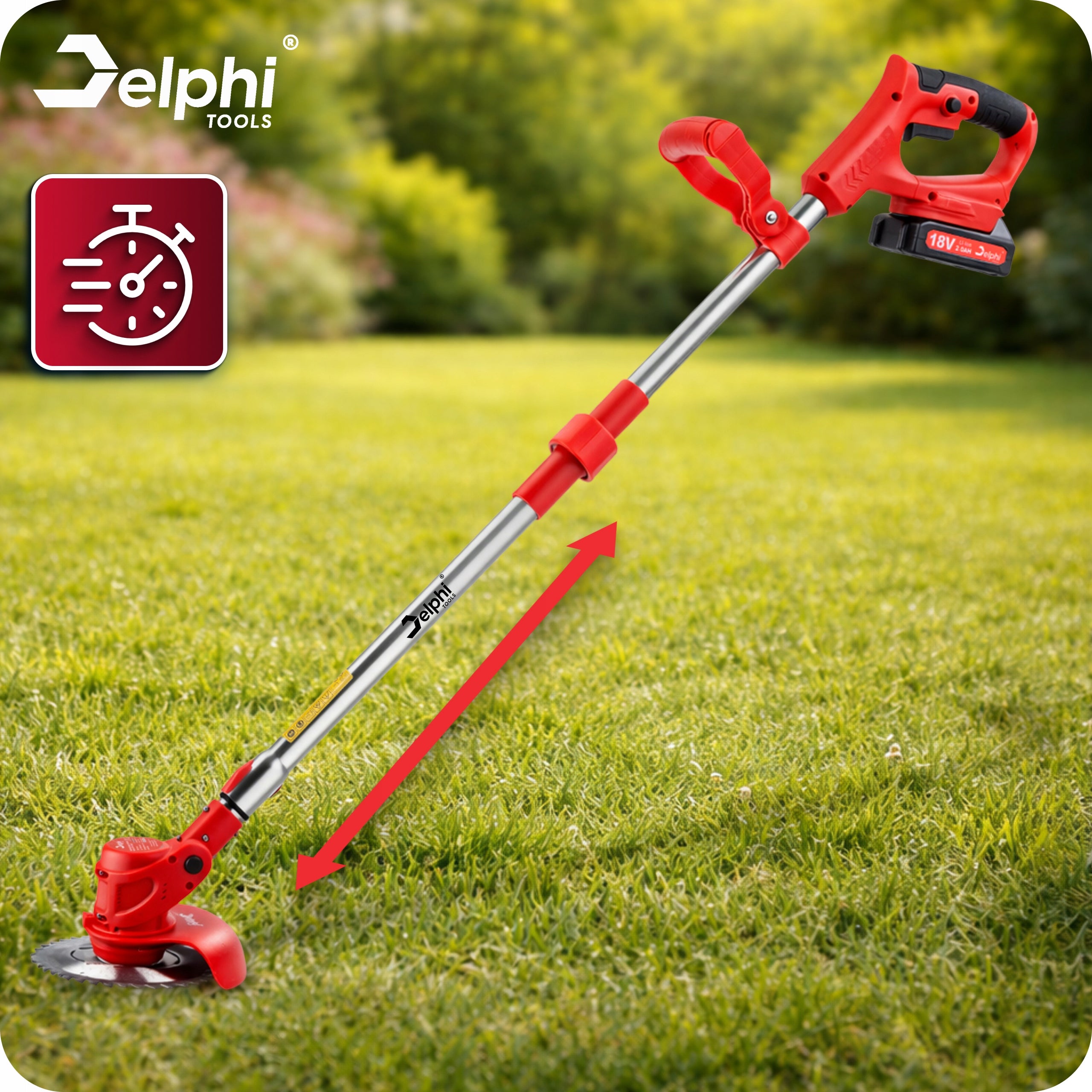 CORDLESS TRIMMER SCYTHE ELECTRIC BRUSH CUTTER 2 AKU GRASS TRIMMER Model Teleskopowa Podkaszarka Na Kółkach Zestaw XXL