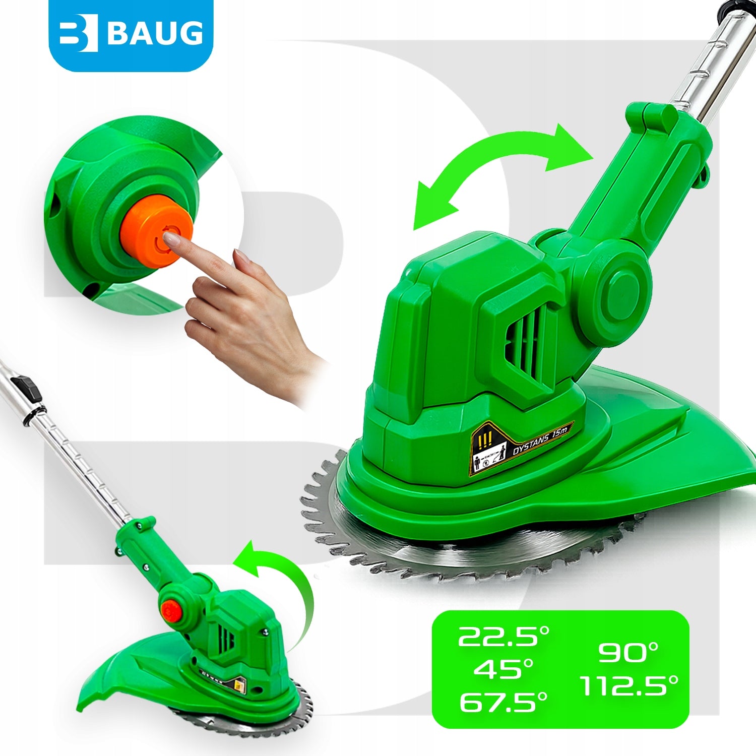CORDLESS TRIMMER SCYTHE GRASS CUTTER + KNIVES SAW 2AKU 3AH 20V Model B4353 PODKASZARKA AKUMULATOROWA KOSA 2xAKU 3.0 Ah