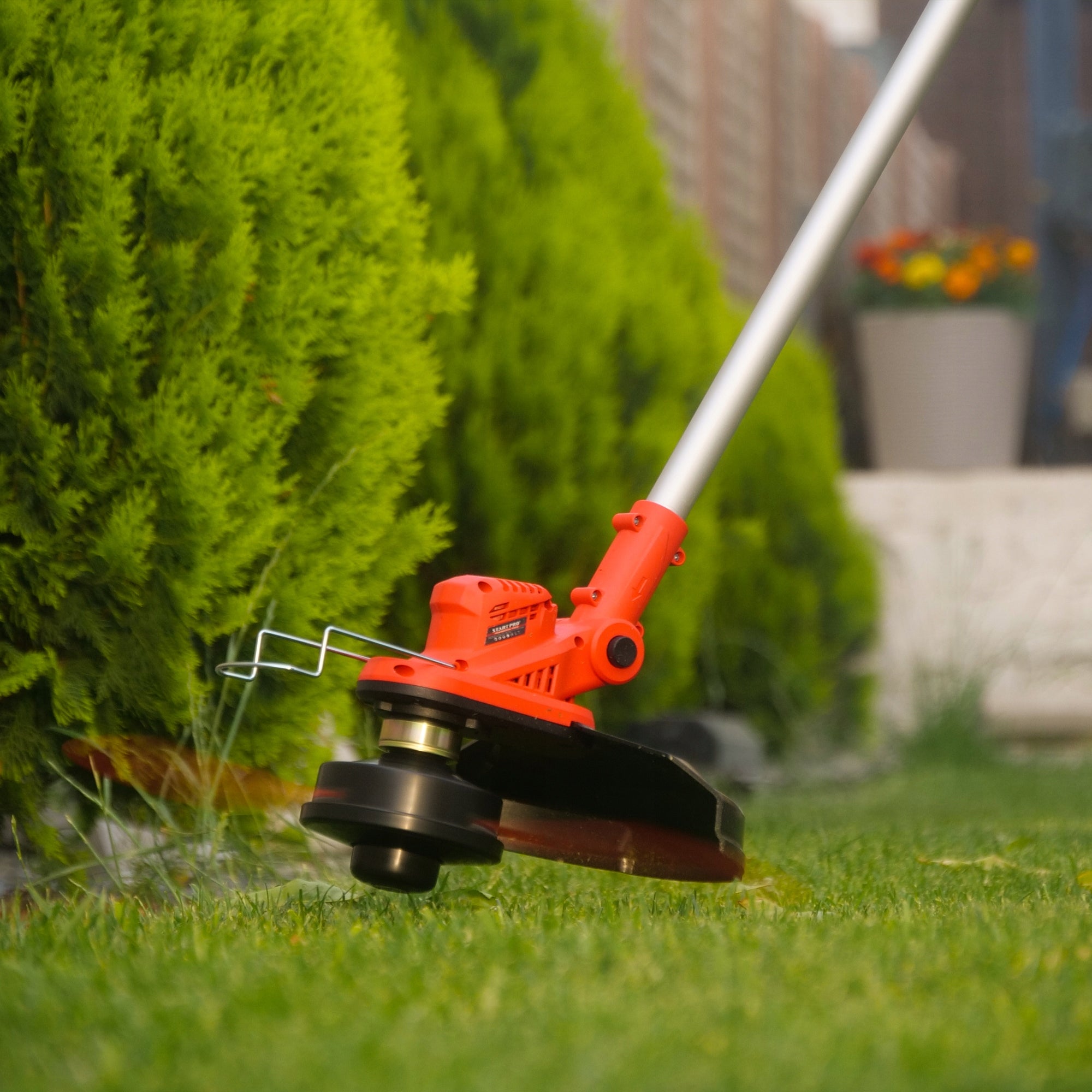 CORDLESS TRIMMER SCYTHE GRASS TRIMMER 2x4Ah +3 HEADS +LINE Kind edge trimmer