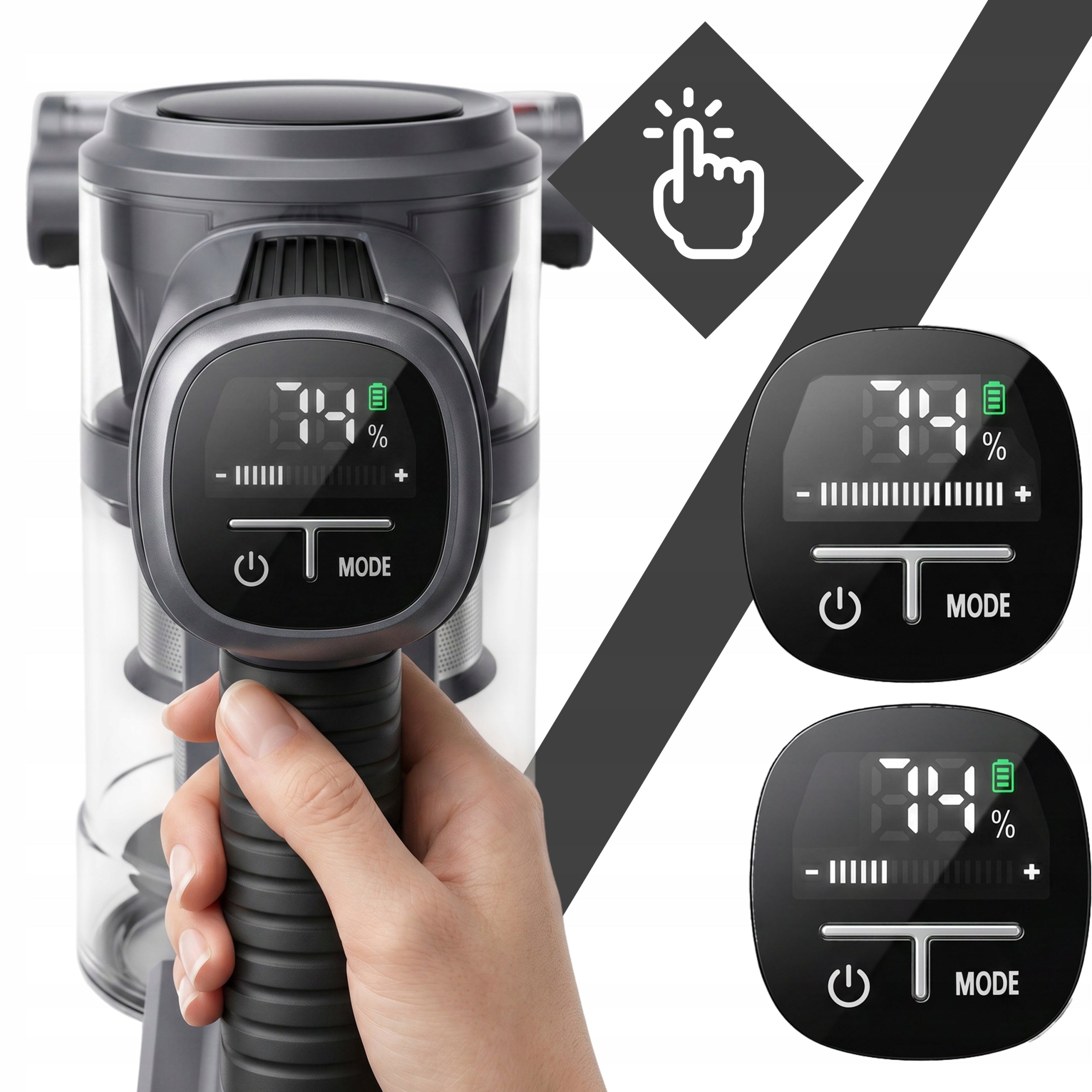 CORDLESS VACUUM CLEANER VERTICAL HANDHELD 3in1 BAGLESS ELECTROBRUSH STRONG Packaging status original