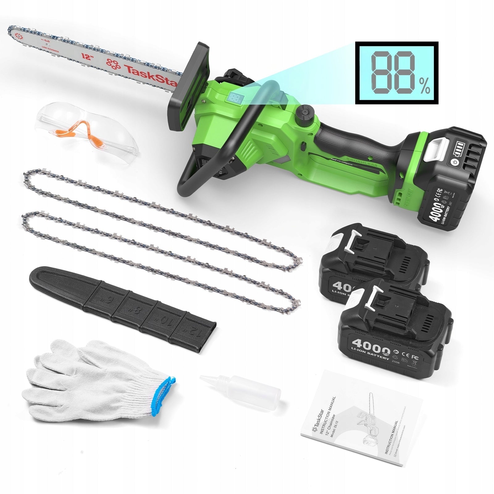 CORDLESS WOOD CHAINSAW 12" 30cm 21V DL12 Manufacturer code THLZH3091