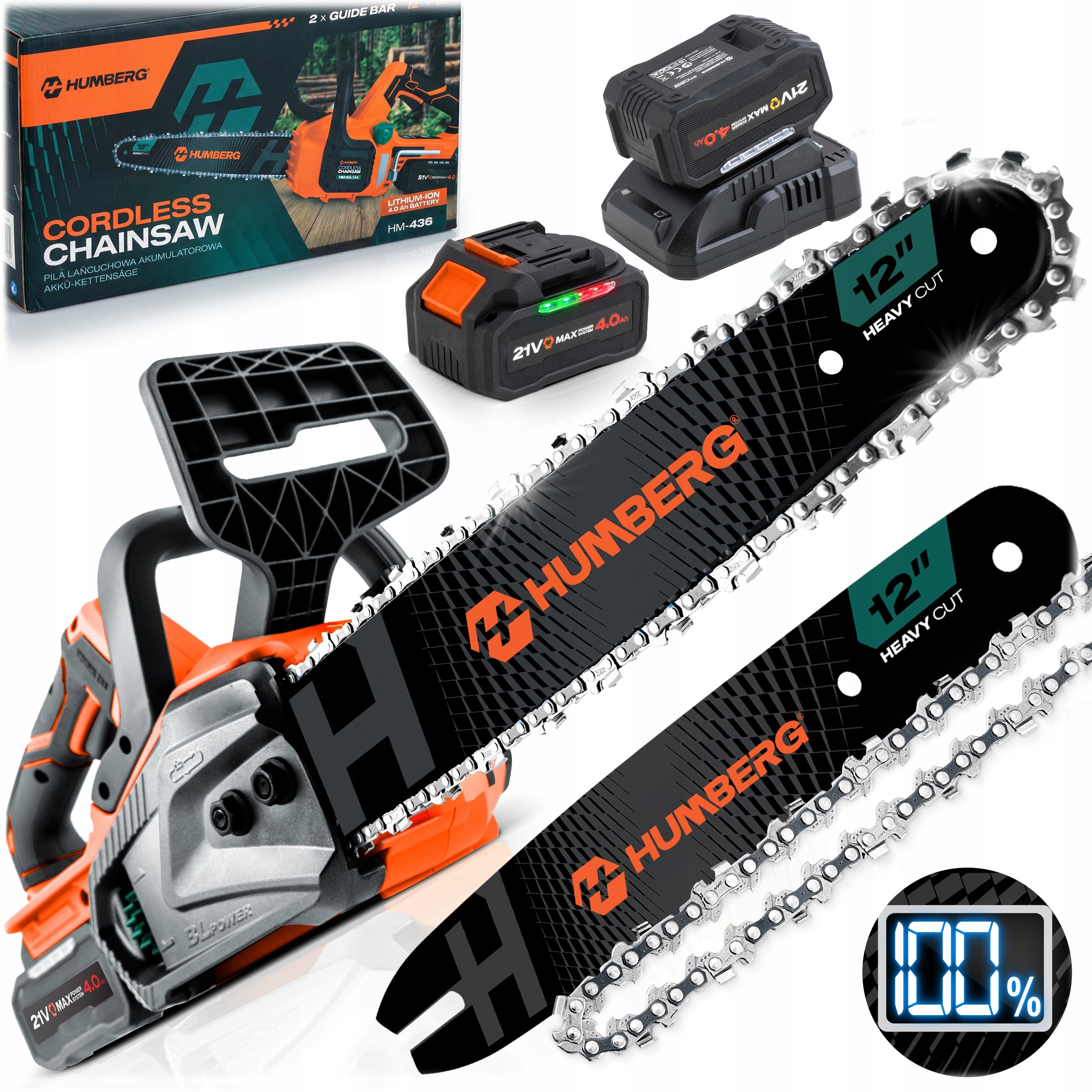 CORDLESS WOOD SAW BRUSHLESS 12" INCH 4Ah