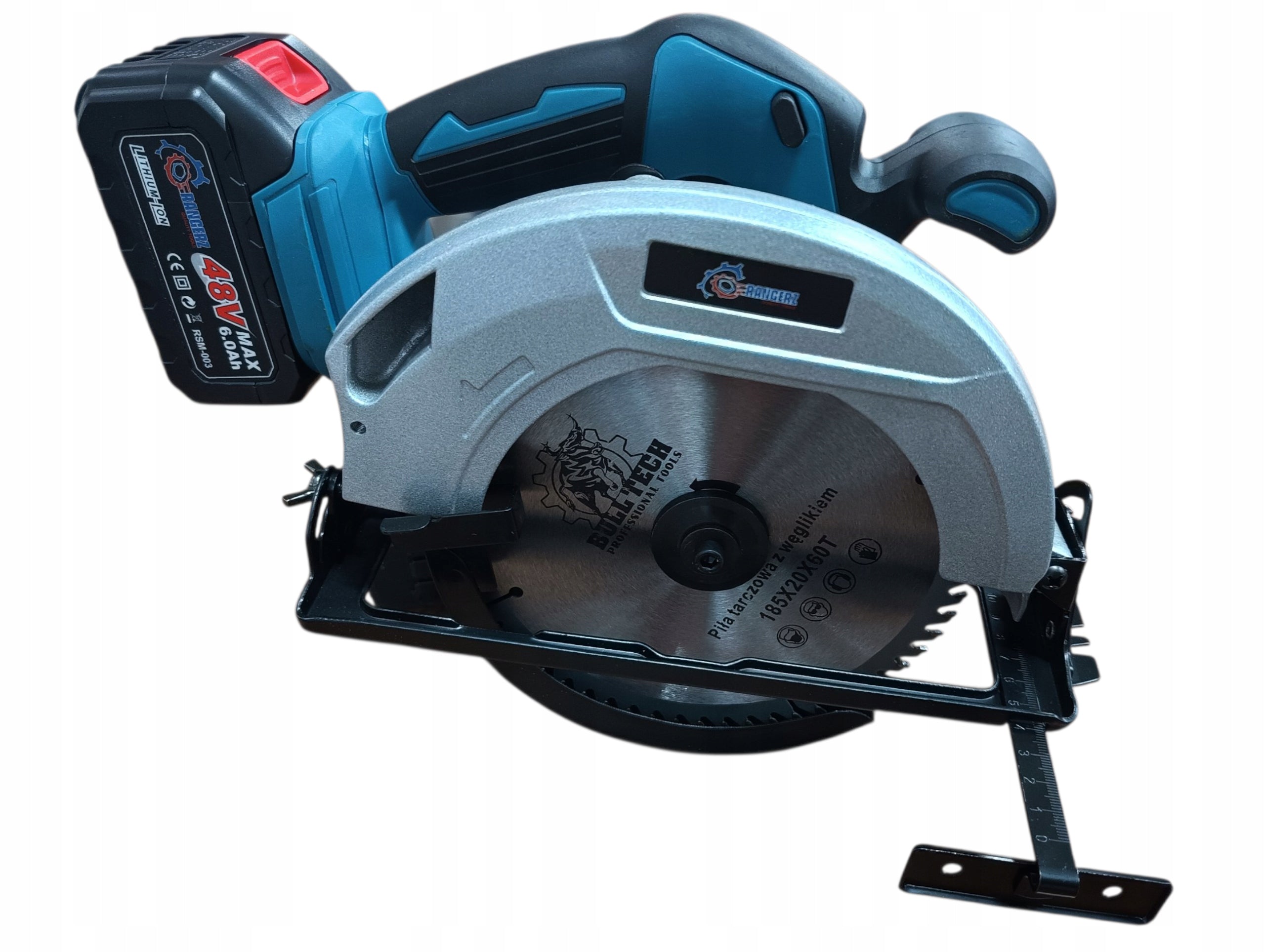 CORDLESS WOOD SAW HANDHELD CIRCULAR SAW OVERRUN CUTTER Saw bore diameter 185 mm