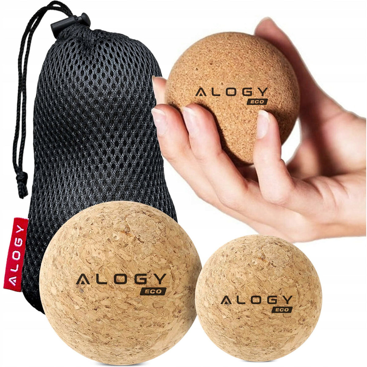 CORK BALL SET OF 4 ECO BALLS FOR FOOT MUSCLE MASSAGER HARD SMALL