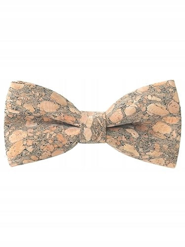 CORK BOW TIE WOODEN MEN'S ADJUSTABLE ELEGANT CASUAL wooden