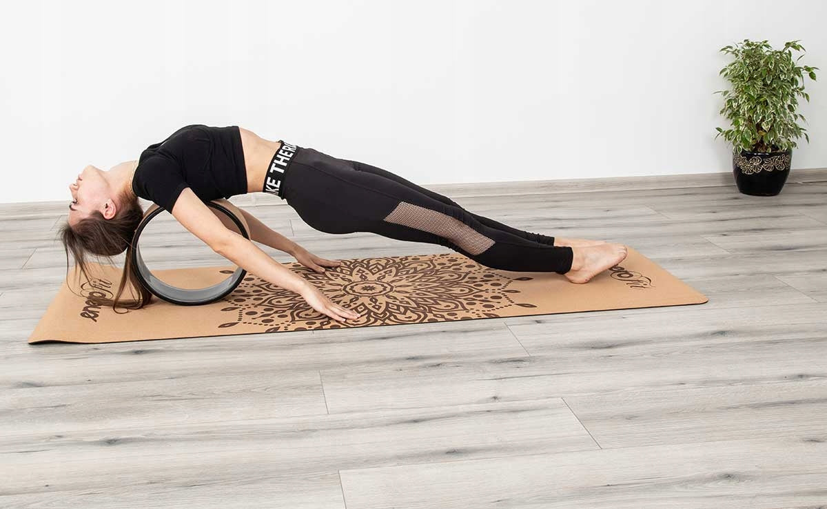CORK YOGA WHEEL STRETCHING ECO ROLLER FITNES PILATES YOGA WHEEL Manufacturer code koło korkowe Enero