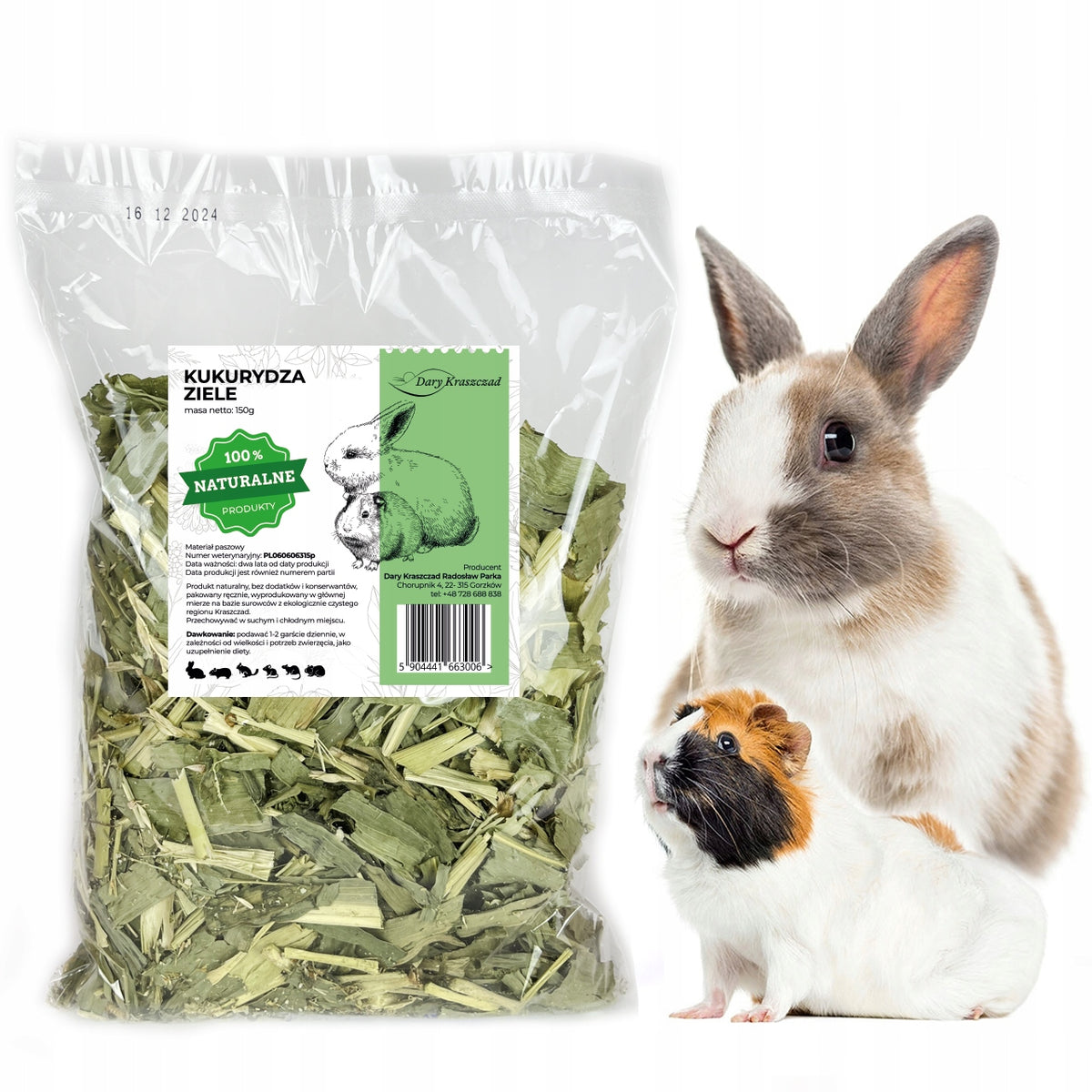 CORN HERB NATURAL HERBS FOR RABBIT HAMSTER RODENT DELICACY 150G