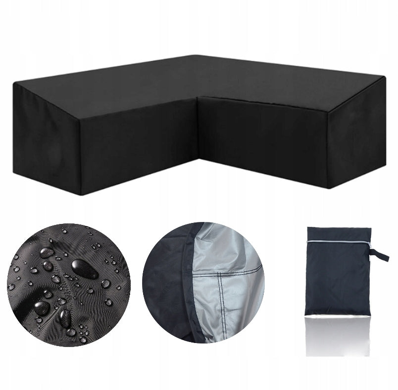 CORNER COVER GARDEN FURNITURE 270*270*90cm black Manufacturer no brand